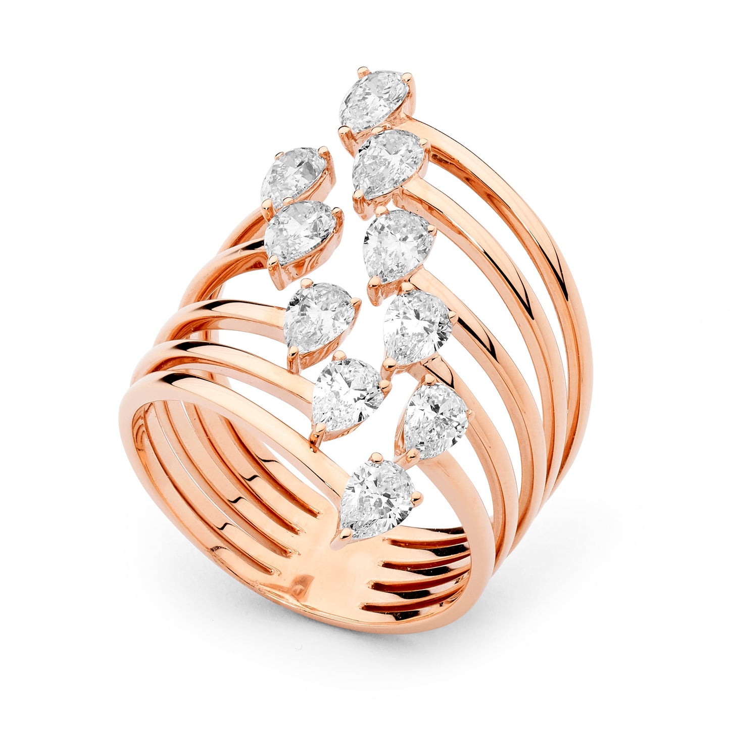 Enchanted Diamond Gold Ring