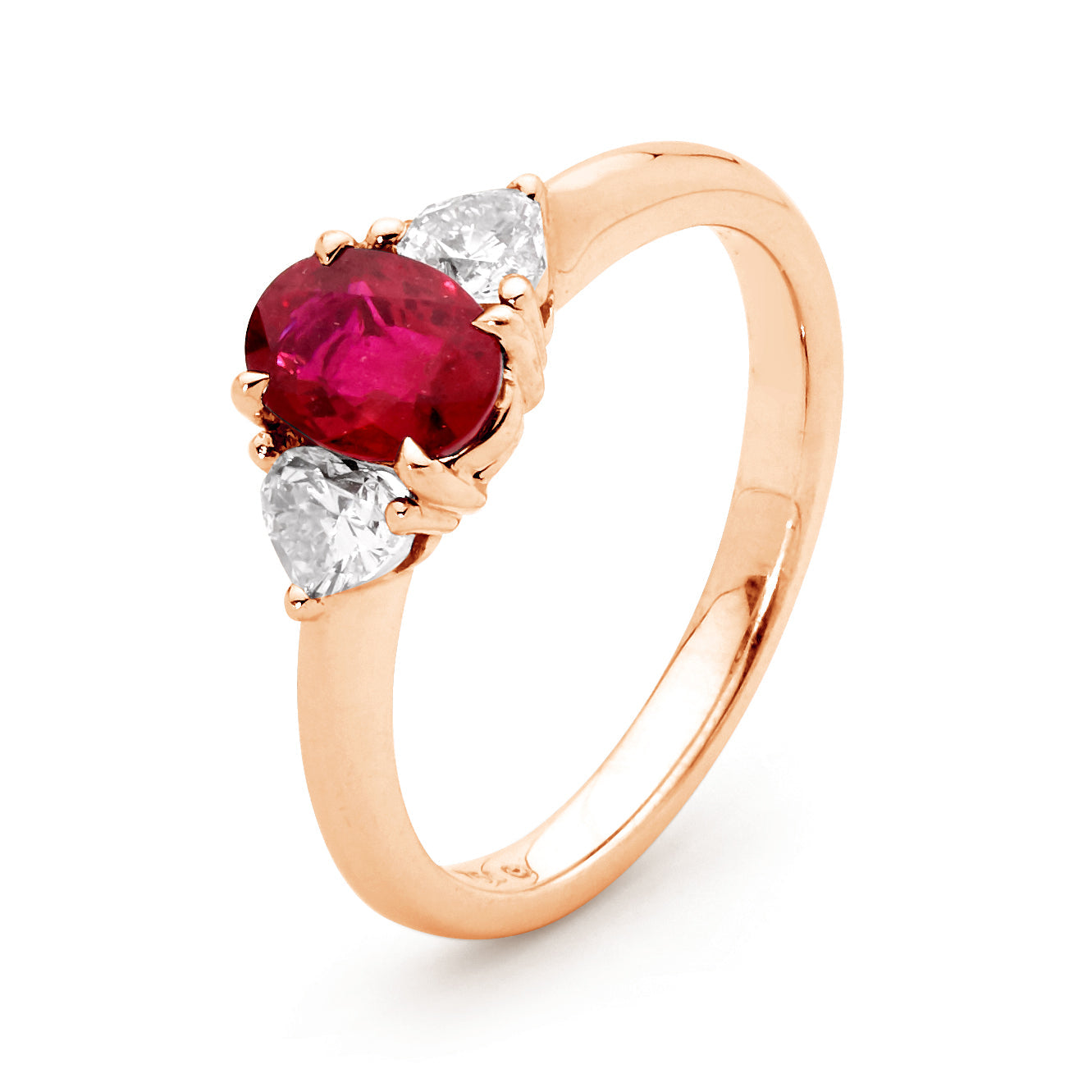 Ruby & Diamond Trilogy Ring