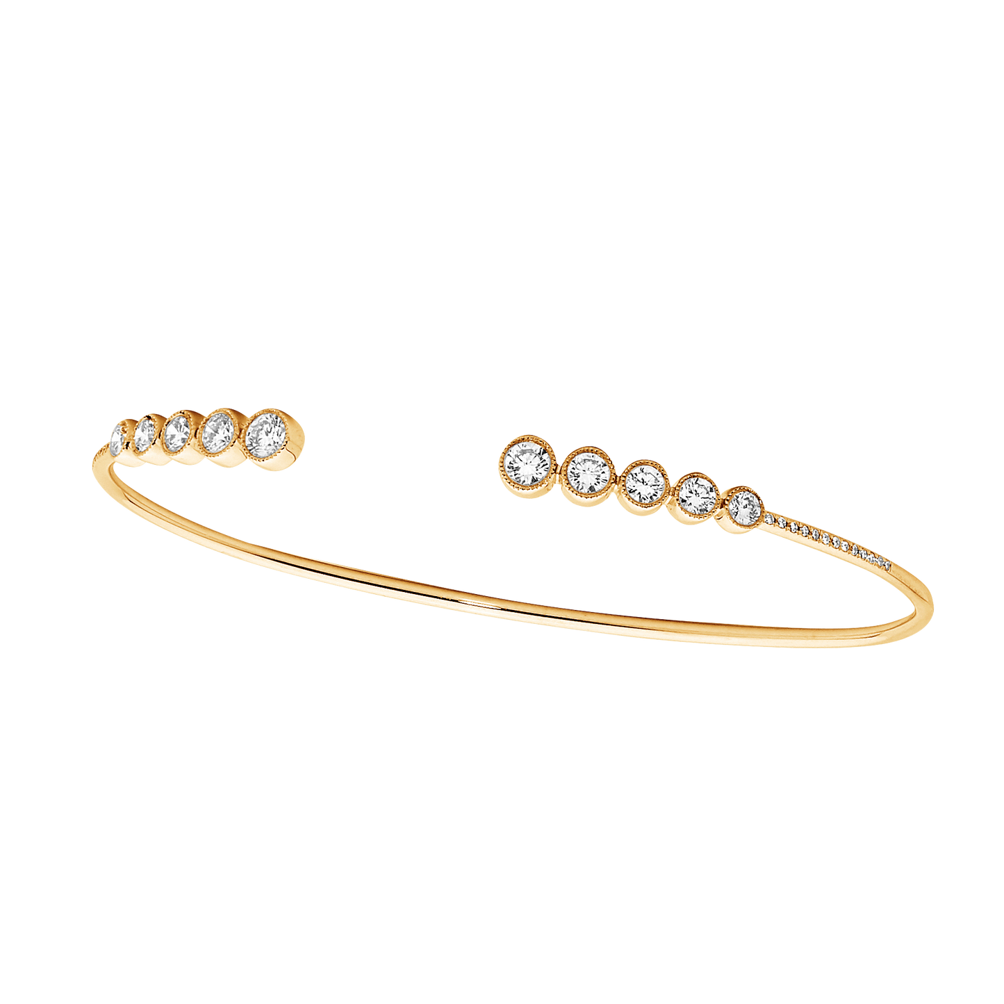 Brilliant Diamond Cuff Bangle