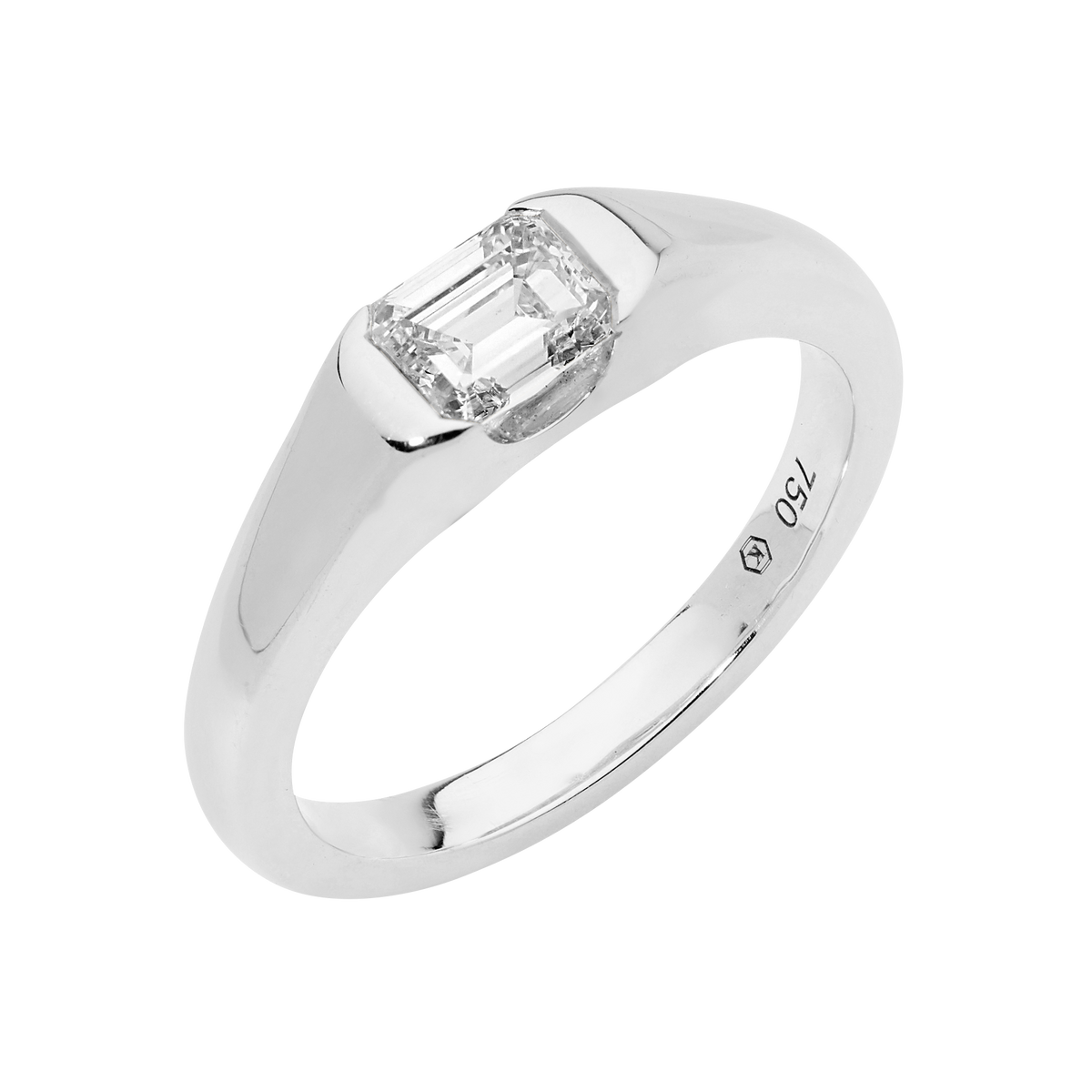 Emerald Cut Signet Ring
