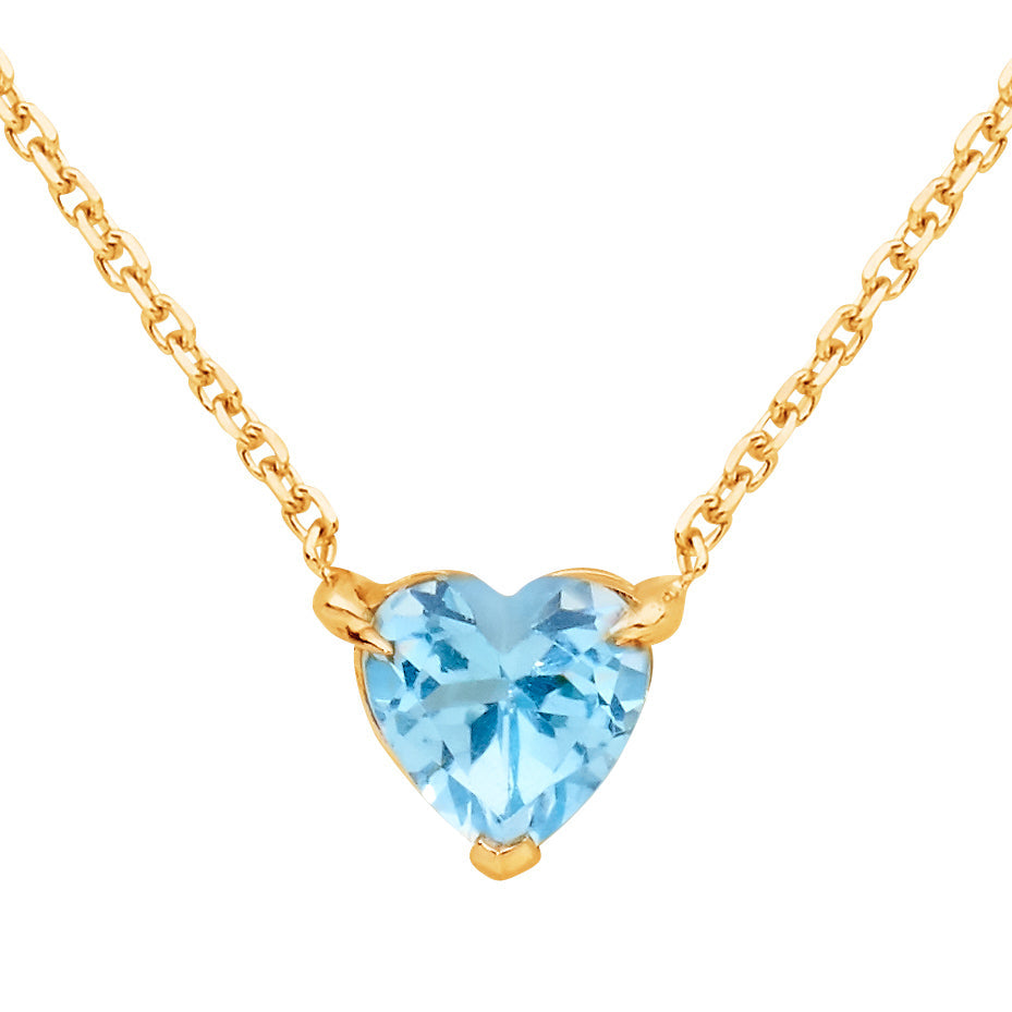 Aquamarine Heart Birthstone - March