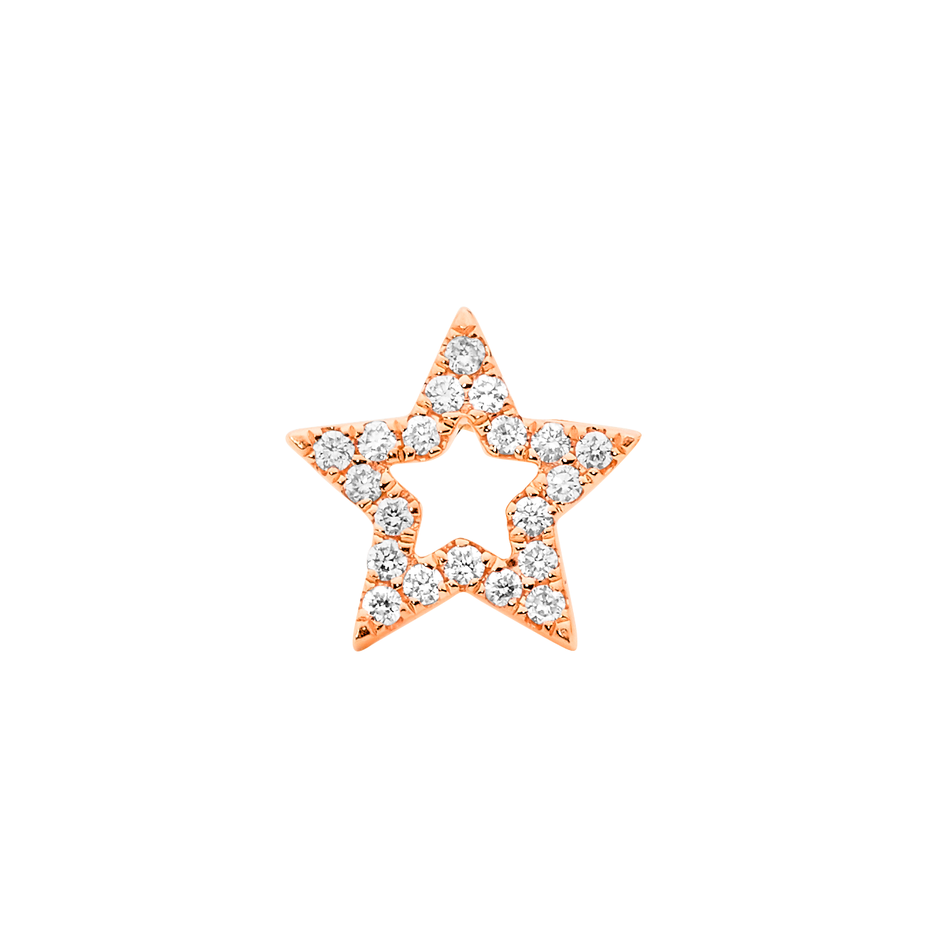 Open Star Single Stud