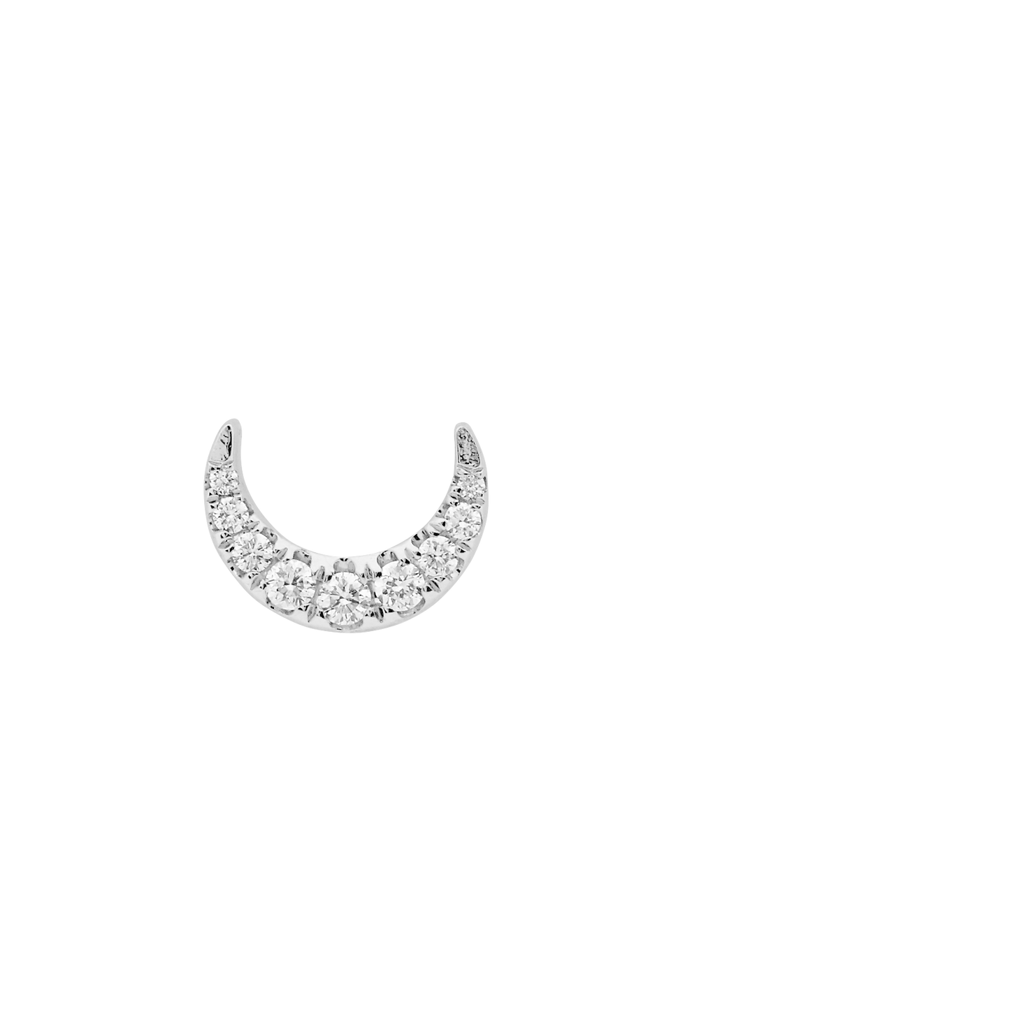 Crescent Moon Studs
