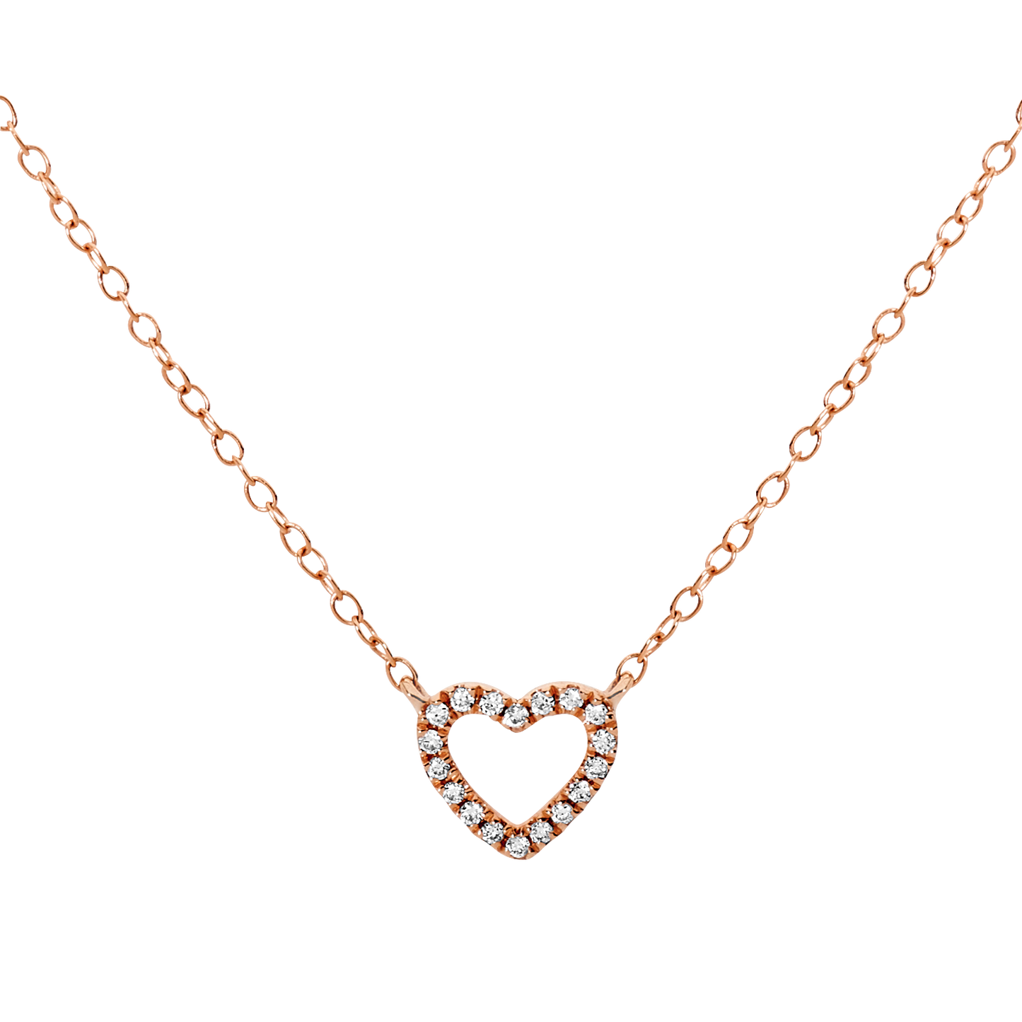 Mini Open Heart Necklace