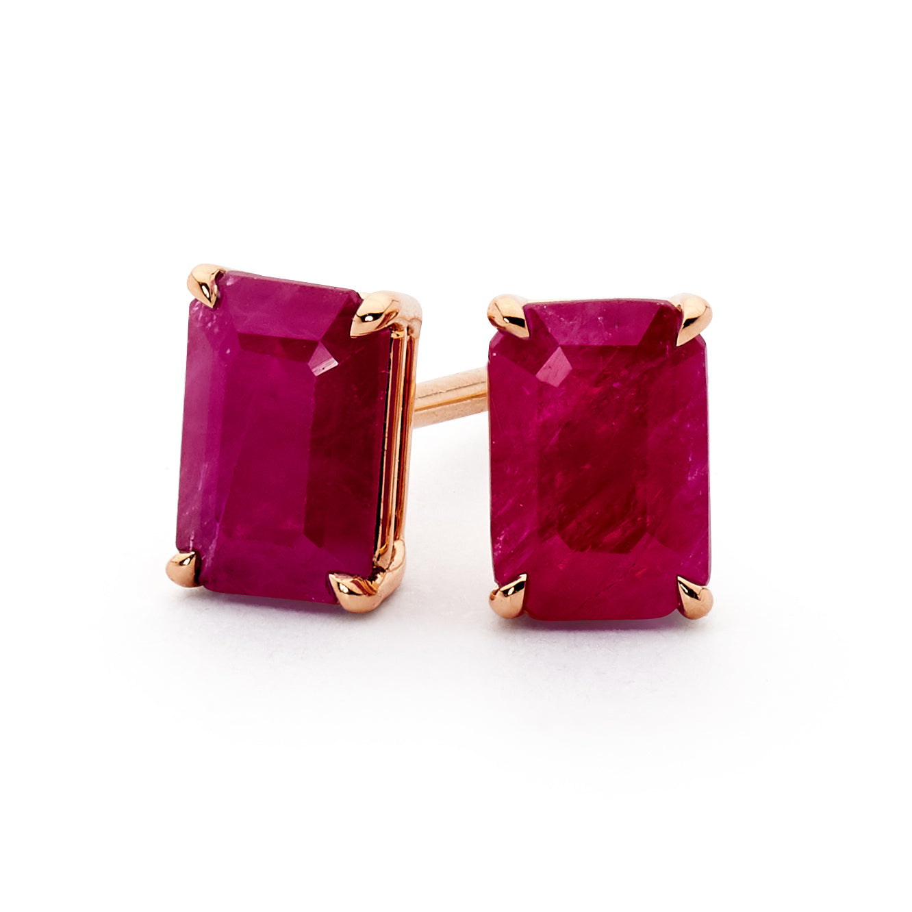 Emerald Cut Studs
