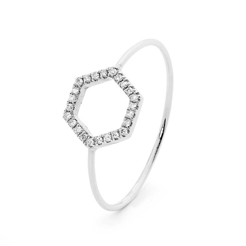 Petite Hexagon Ring