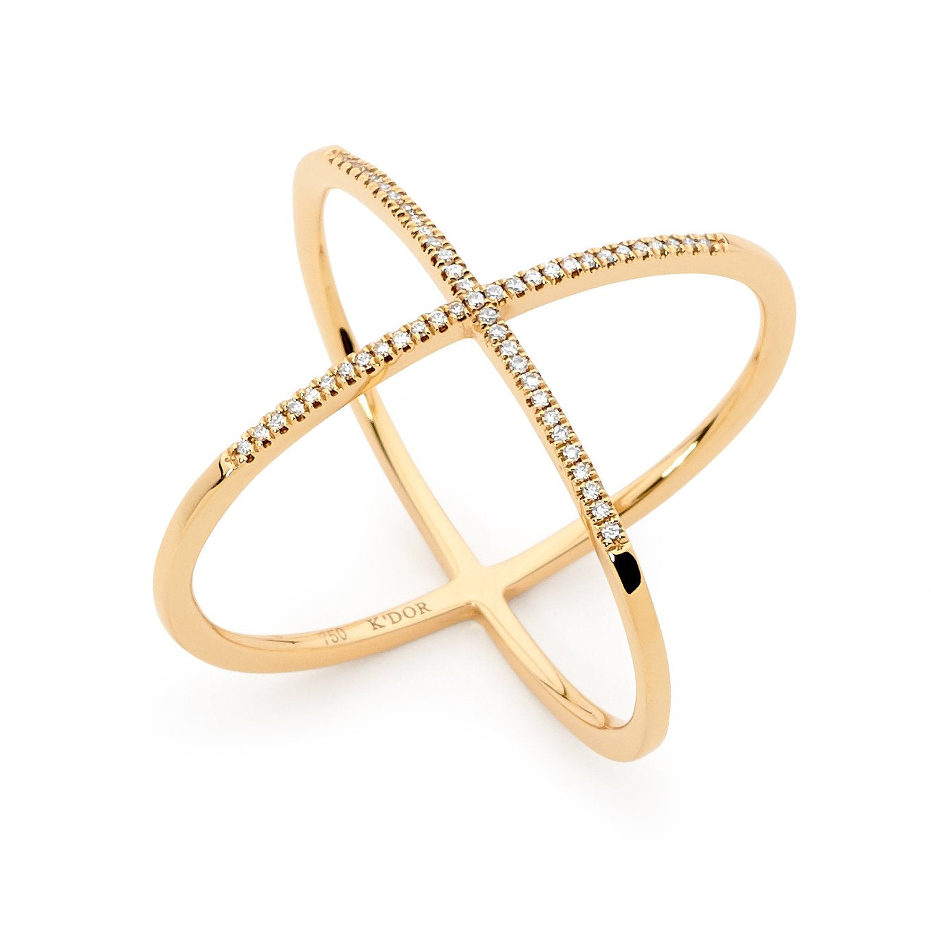 Harmony Cross Over Diamond Ring