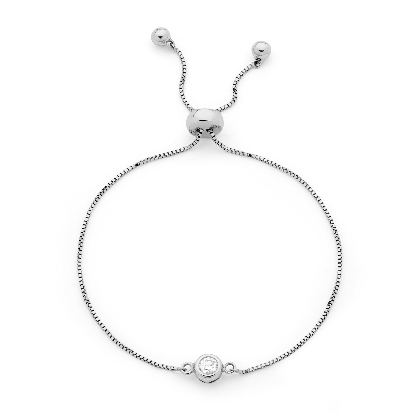 Diamond Charm Pull Bracelet