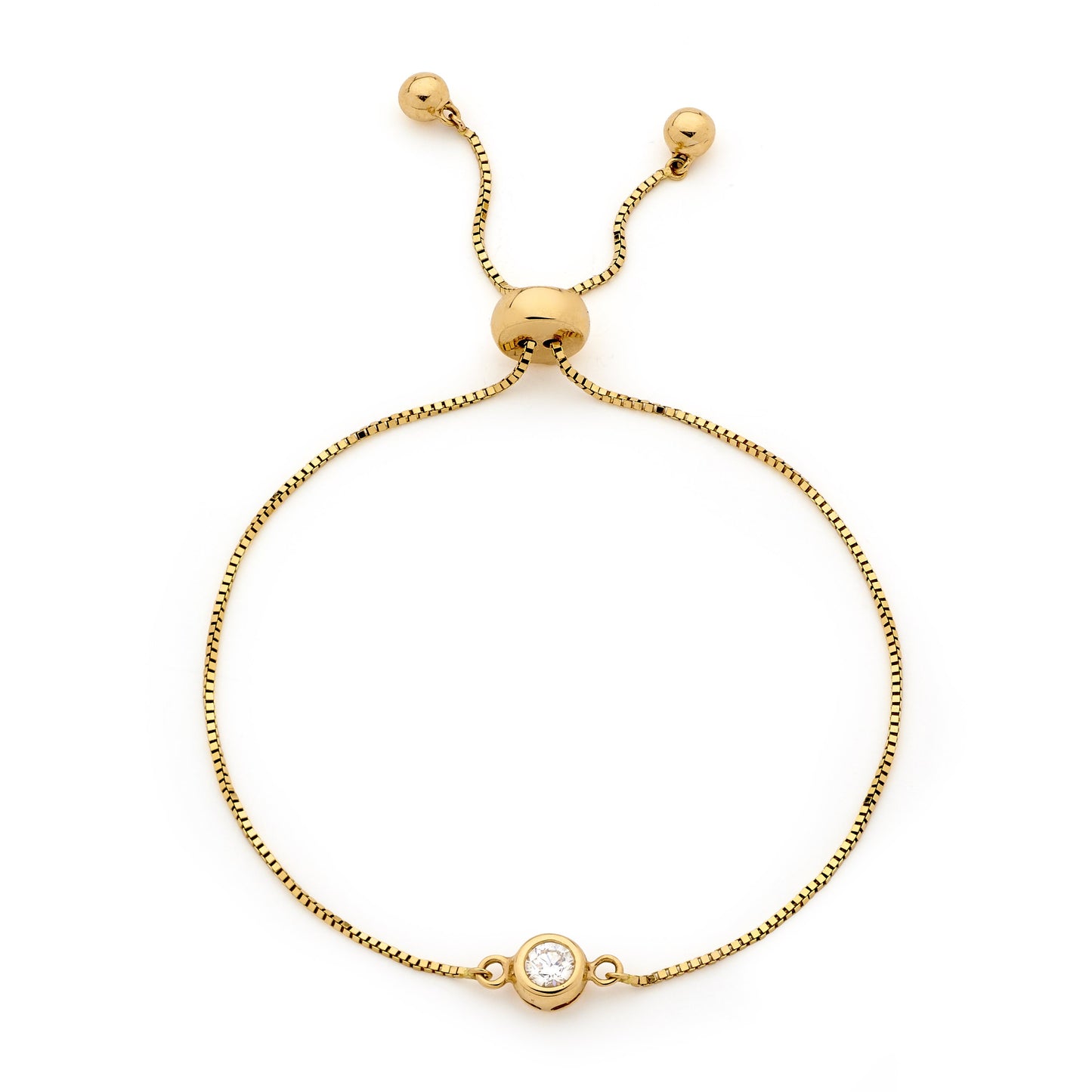 Diamond Charm Pull Bracelet