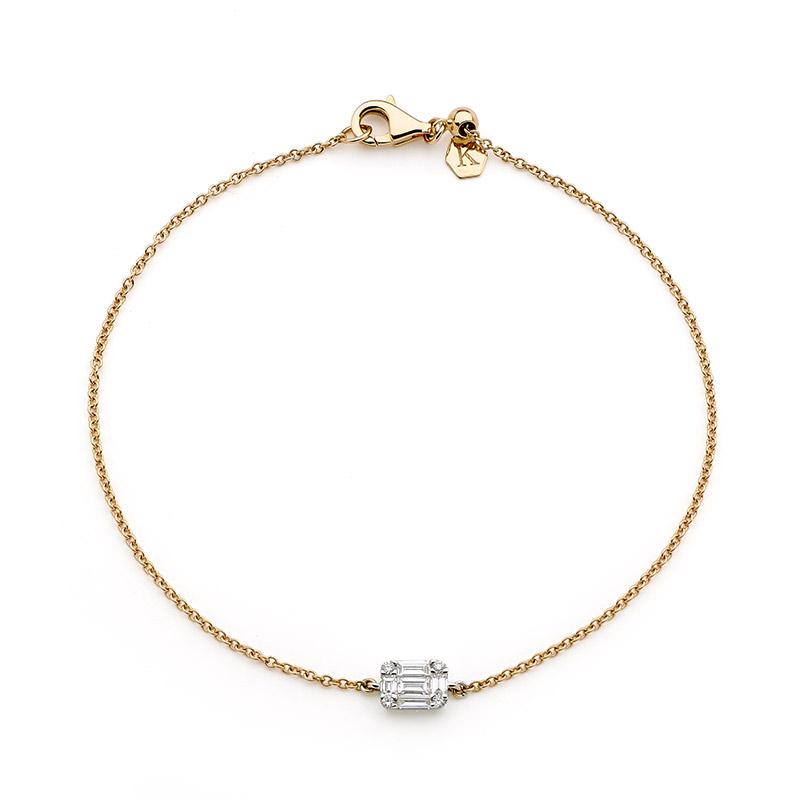 Art Deco Diamond Chain Bracelet