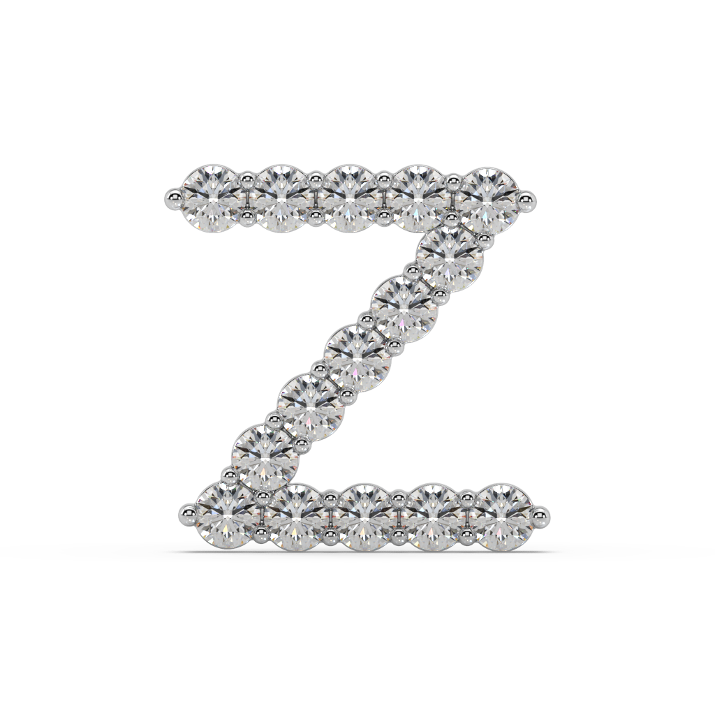 Statement Diamond Initial Necklace