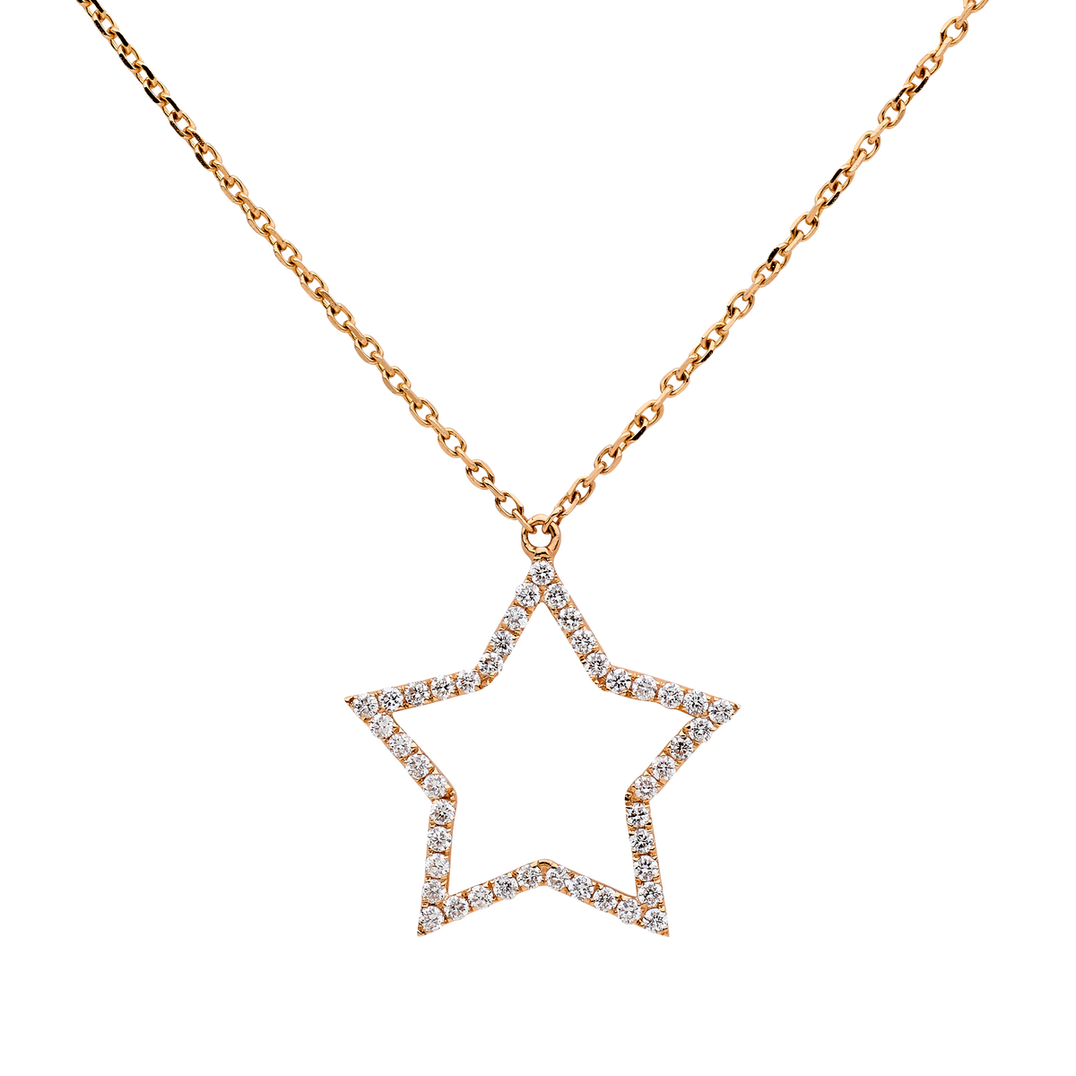 Diamond star pendant online necklace