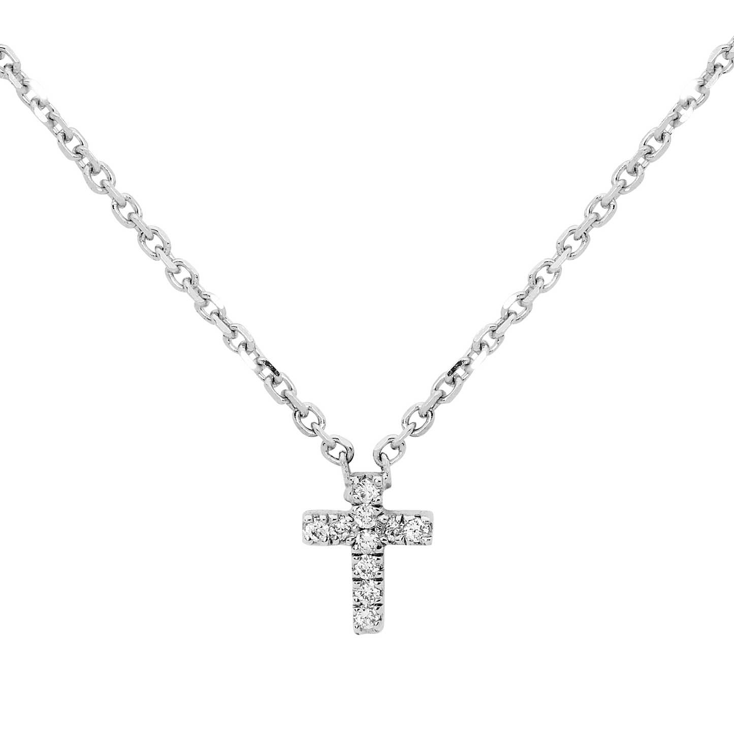 Mini Diamond Cross Necklace