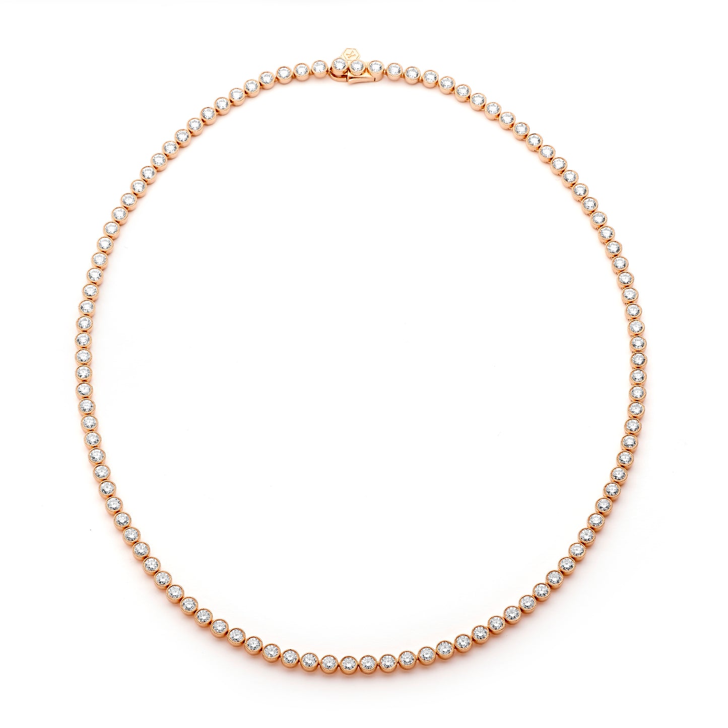 Martina Diamond Milgrain Tennis Necklace