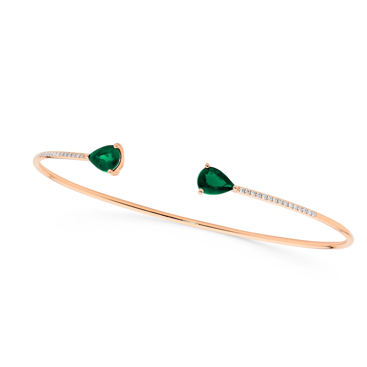 Open Pear Shape Bangle