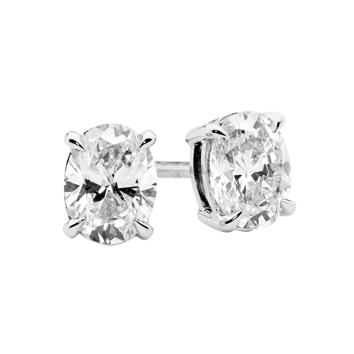 Petite Oval Diamond Studs