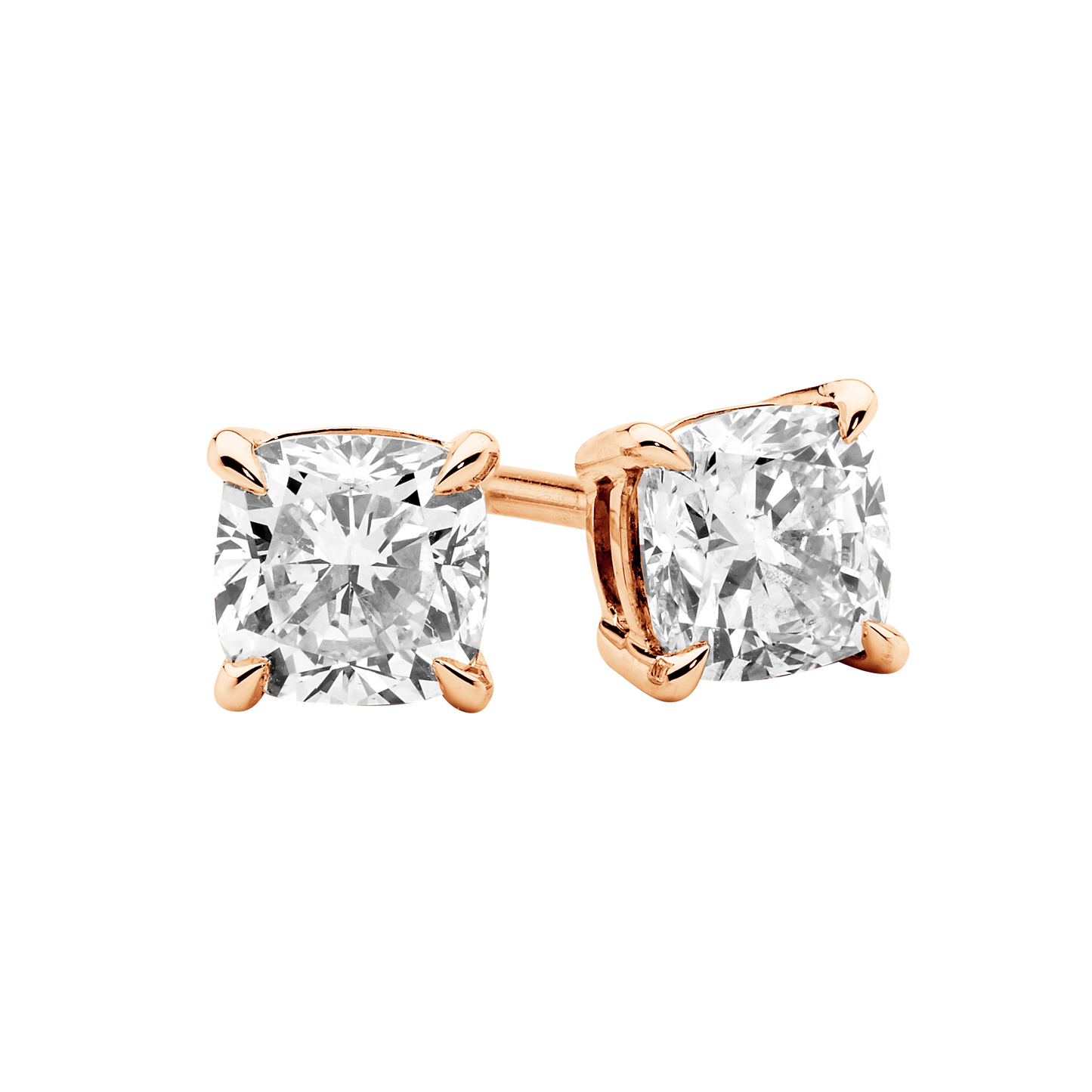Petite Cushion Diamond Studs