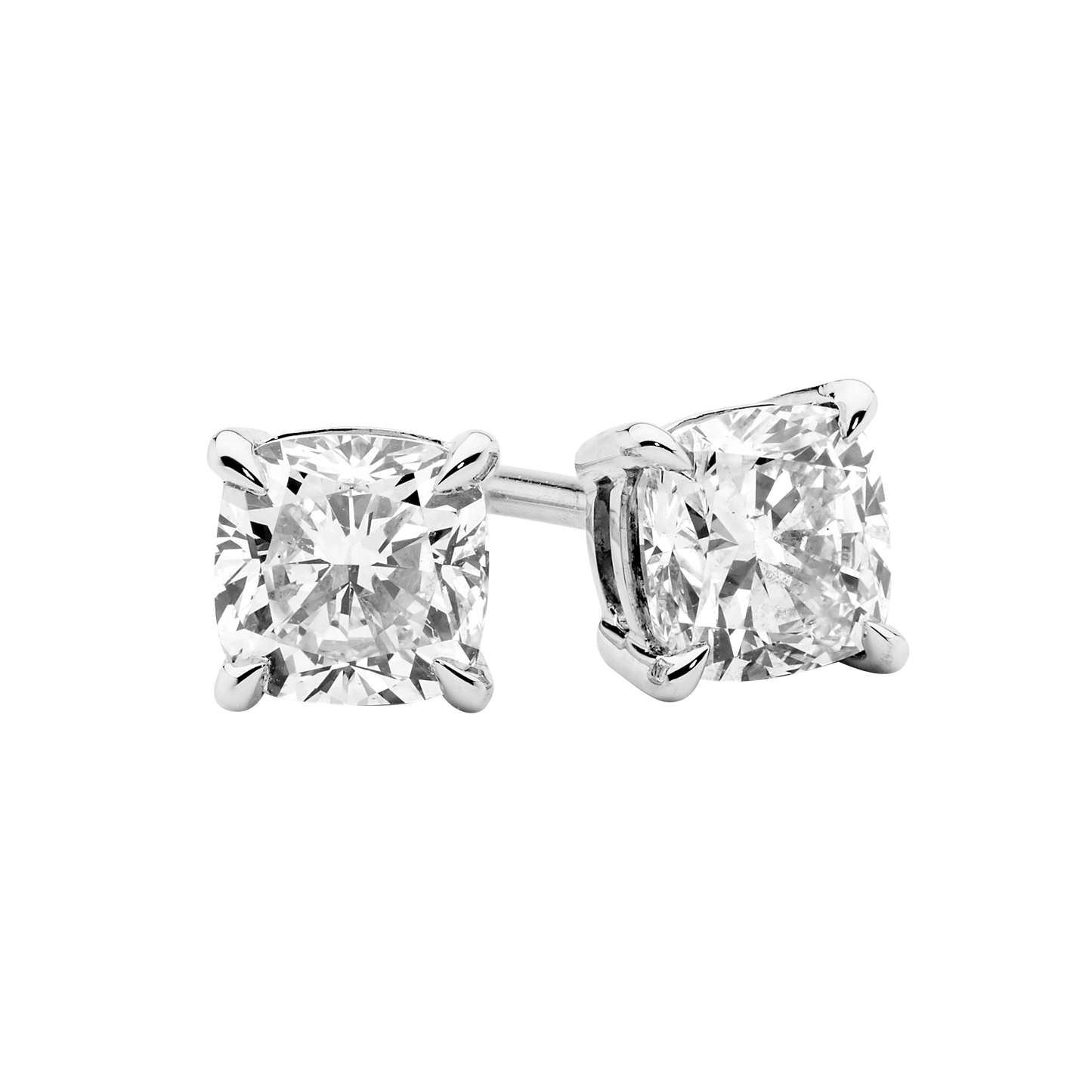 Petite Cushion Diamond Studs