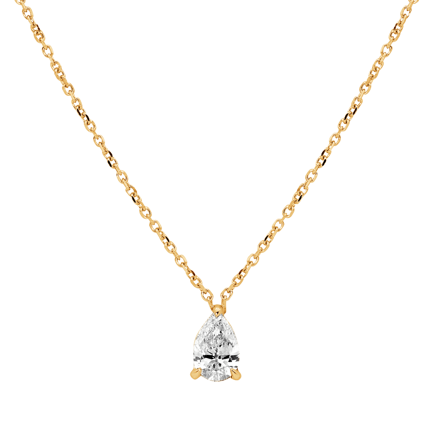 K’dor Pear Solitaire Pendant
