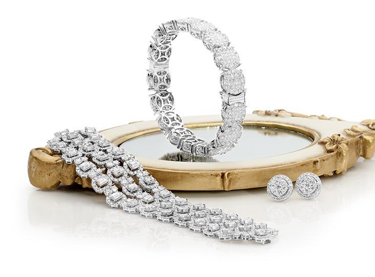 House of K'dor Blanc Diamond Collection Rings, Bangles, Bracelets and Earrings