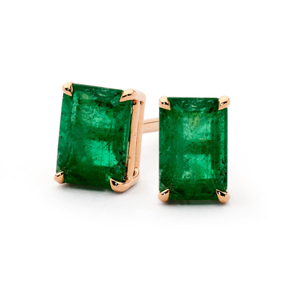 Emerald Cut Studs