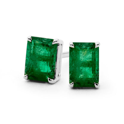 Emerald Cut Studs
