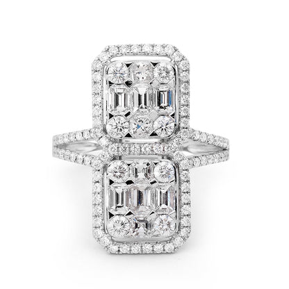 Art Deco Diamond Cocktail Ring