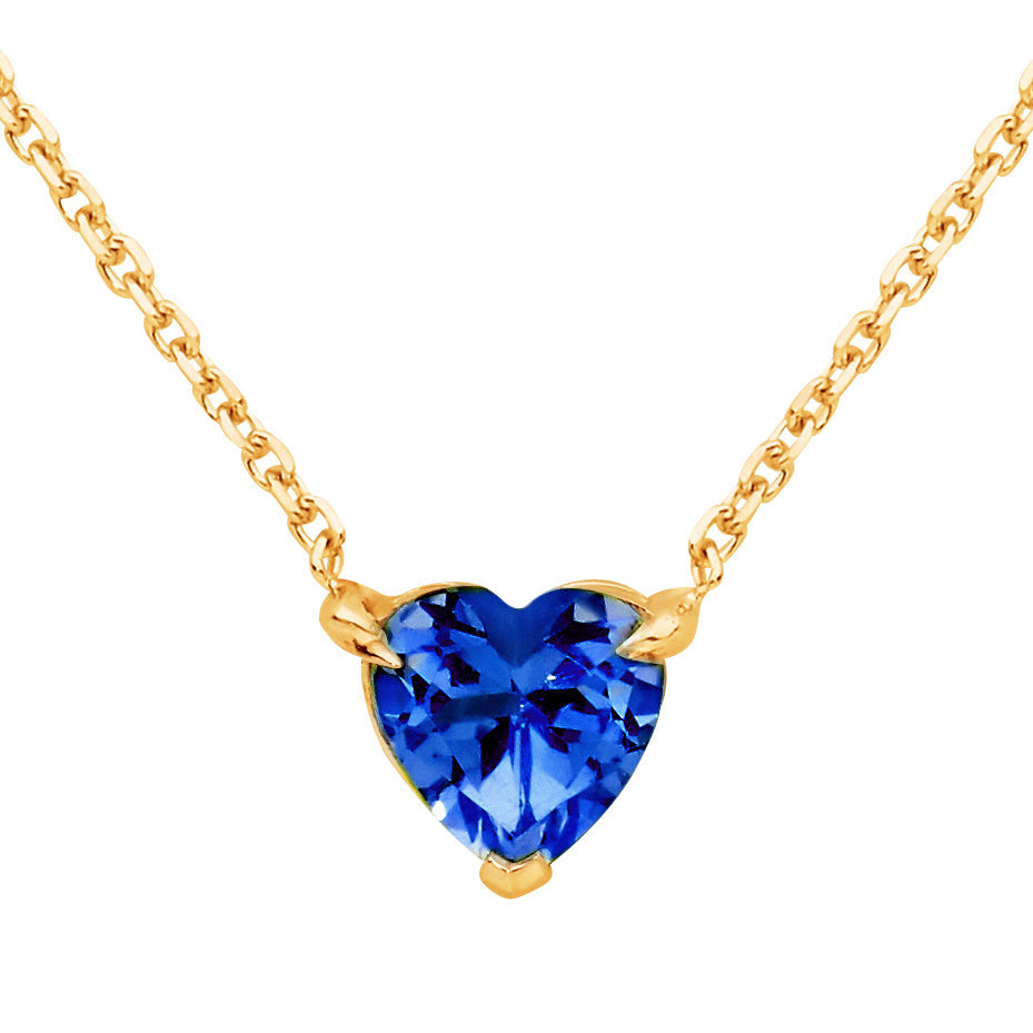 Sapphire Heart Birthstone – September