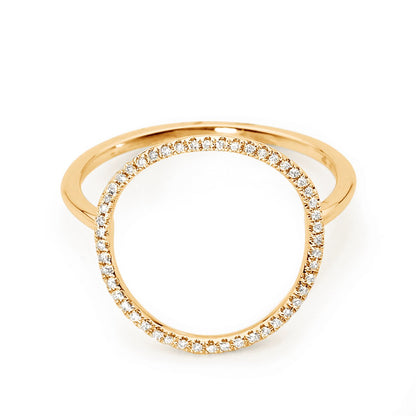 Round Halo Diamond Ring