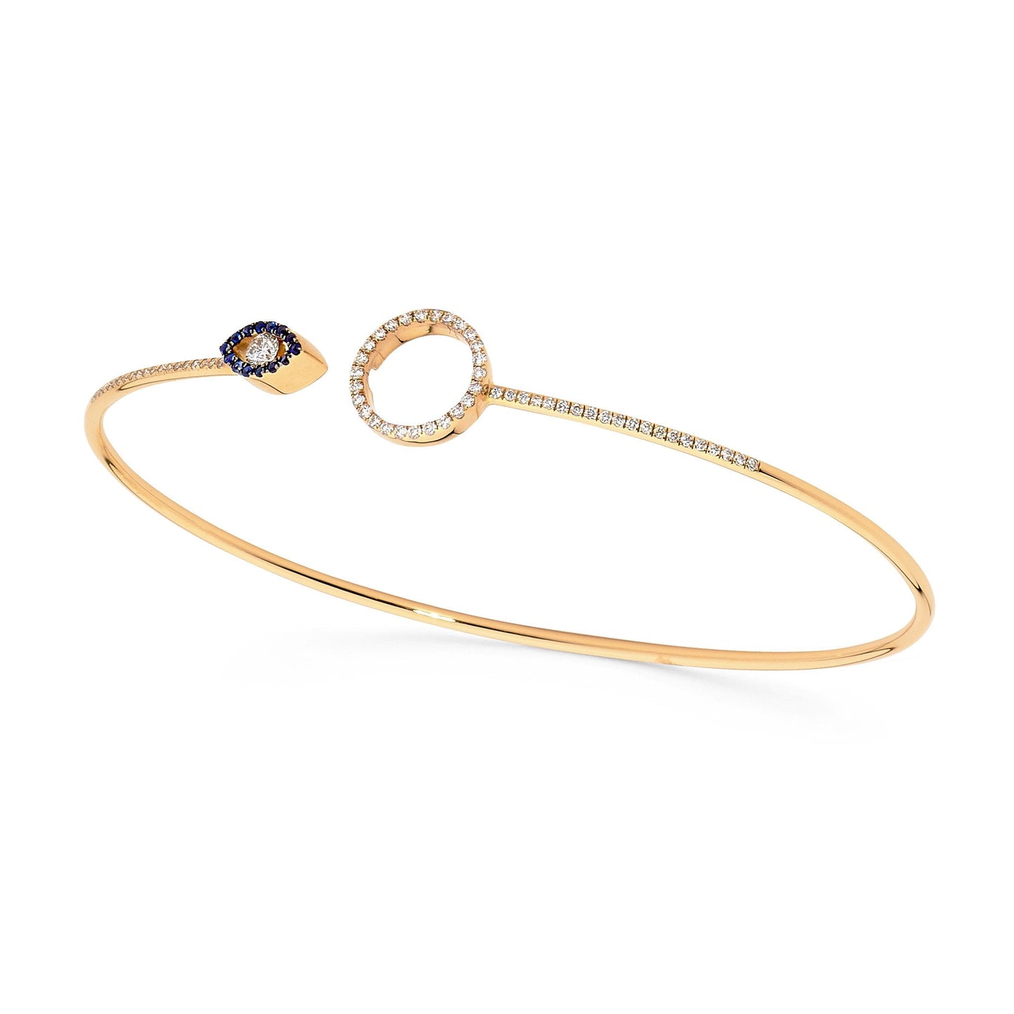 Evil Eye Sapphire Bangle