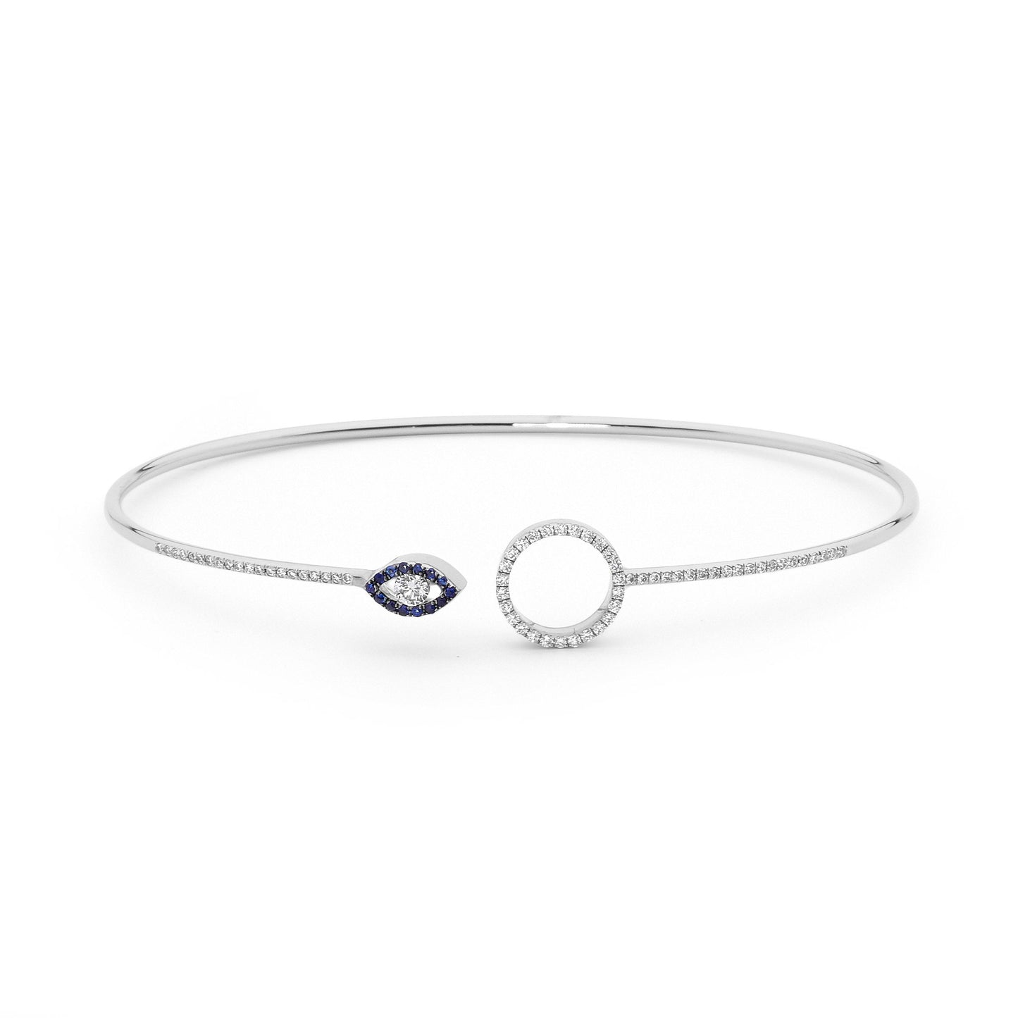 Evil Eye Sapphire Bangle