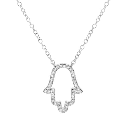 Hand of Fatima  Silhouette Necklace