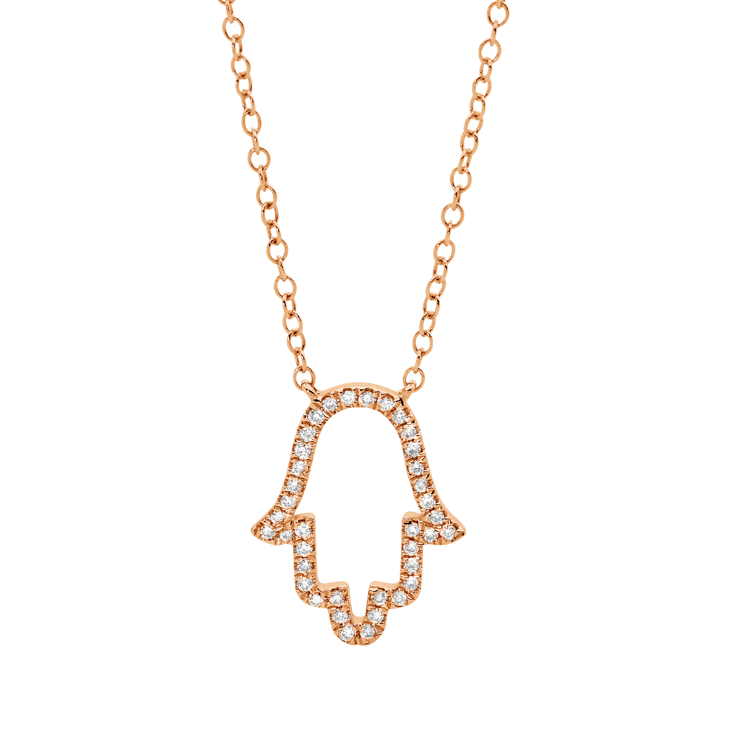 Hand of Fatima  Silhouette Necklace