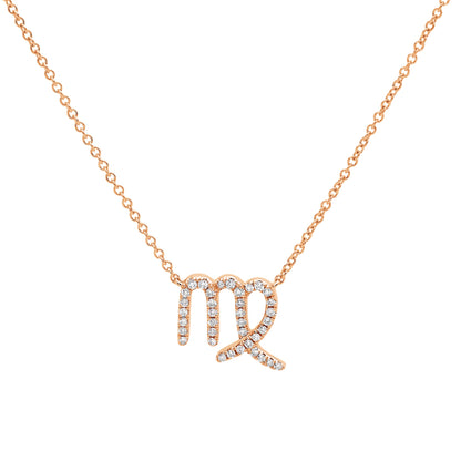 Zodiac Sign Diamond Necklace