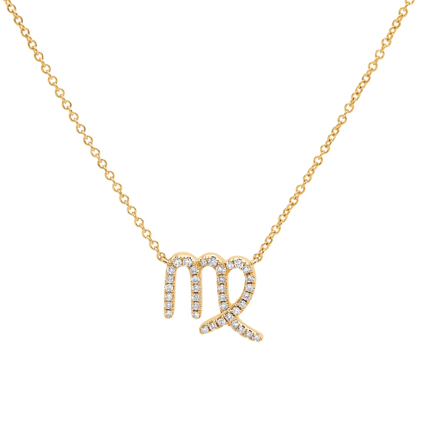 Zodiac Sign Diamond Necklace