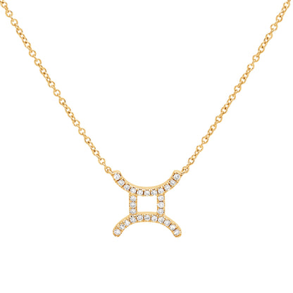 Zodiac Sign Diamond Necklace