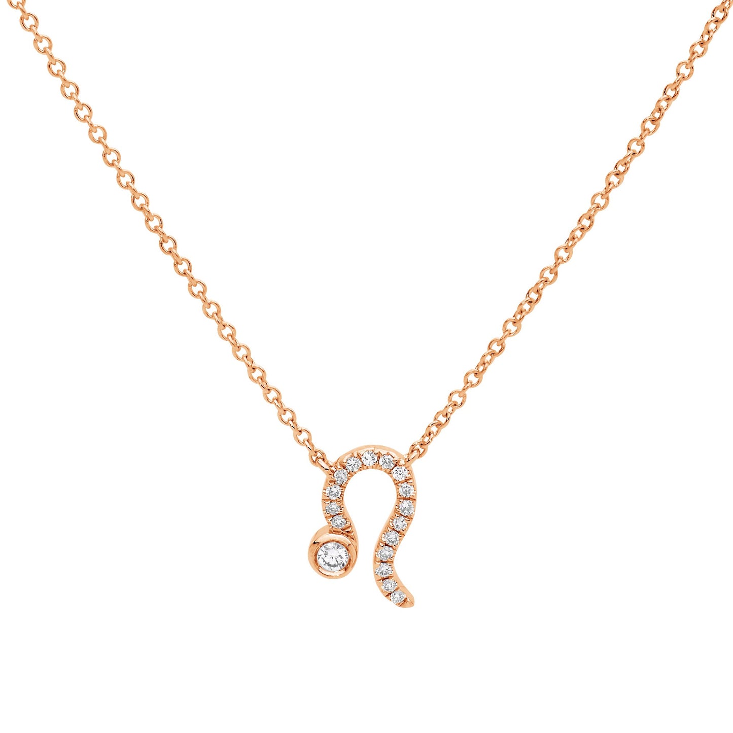 Zodiac Sign Diamond Necklace