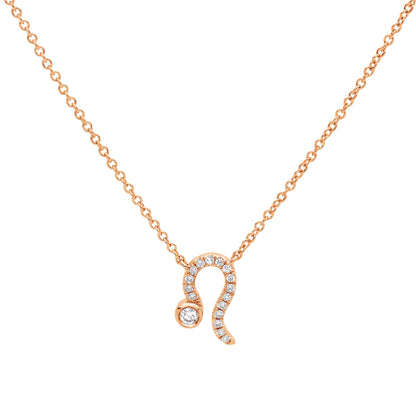 Zodiac Sign Diamond Necklace