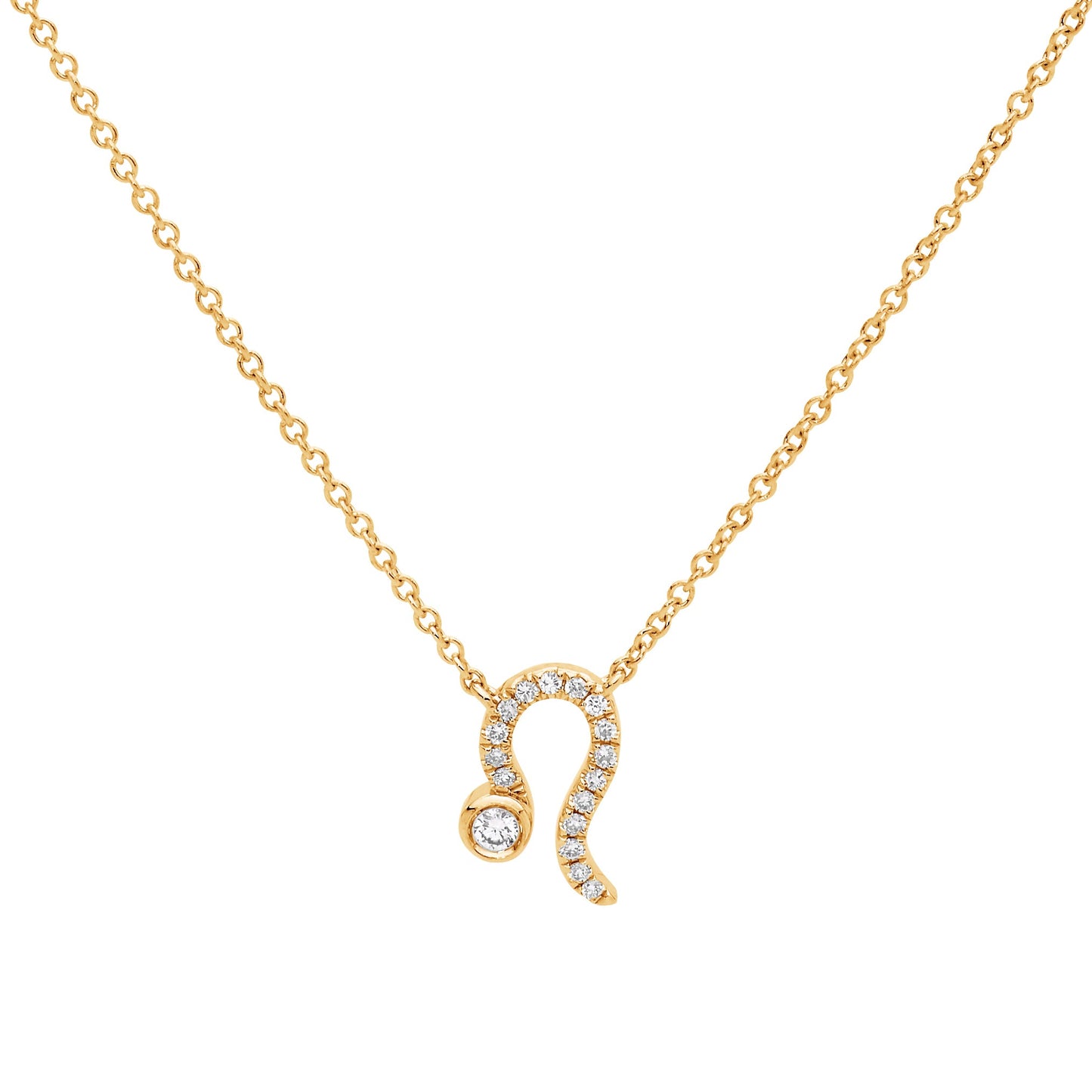 Zodiac Sign Diamond Necklace