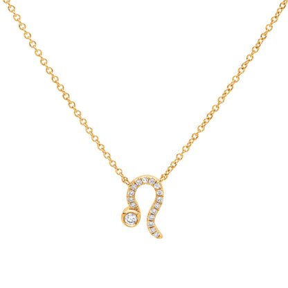 Zodiac Sign Diamond Necklace