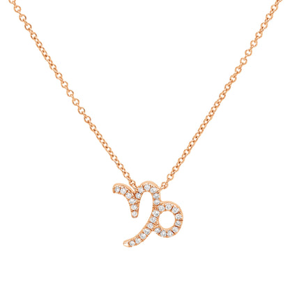 Zodiac Sign Diamond Necklace