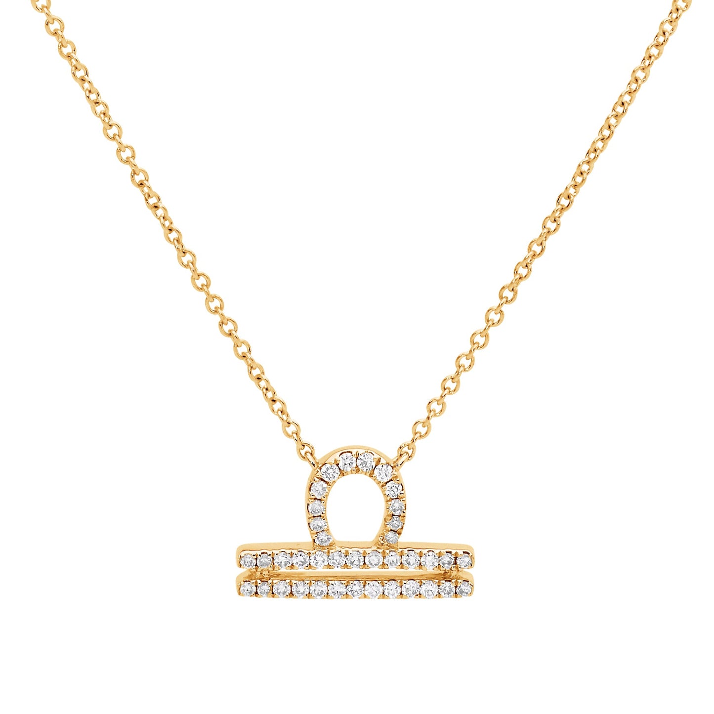 Zodiac Sign Diamond Necklace
