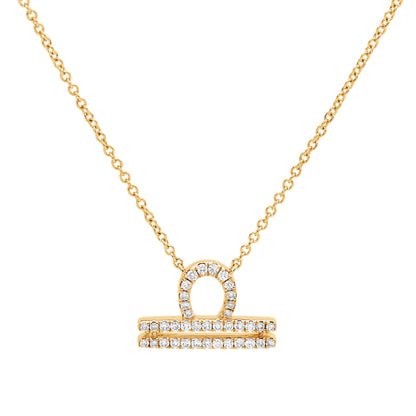 Zodiac Sign Diamond Necklace