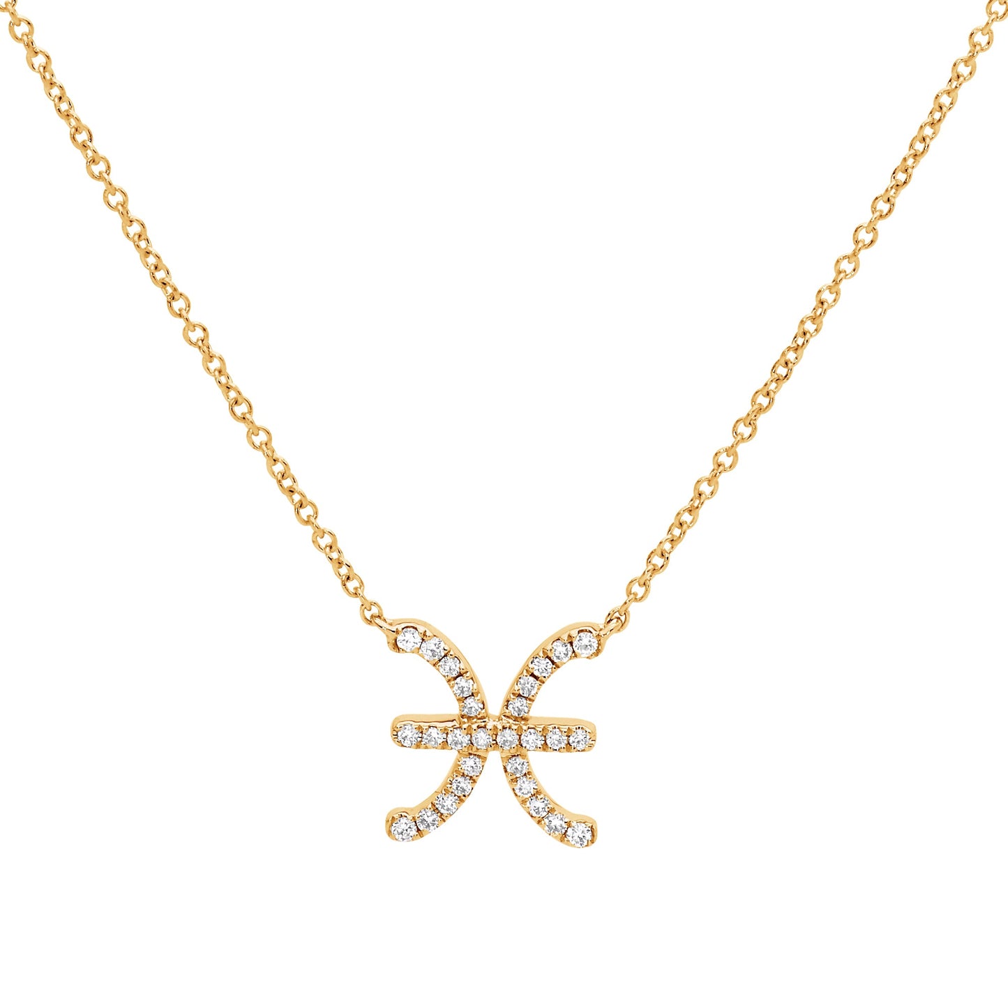 Zodiac Sign Diamond Necklace