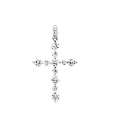 Mini Tension Set Alternating Diamond Cross