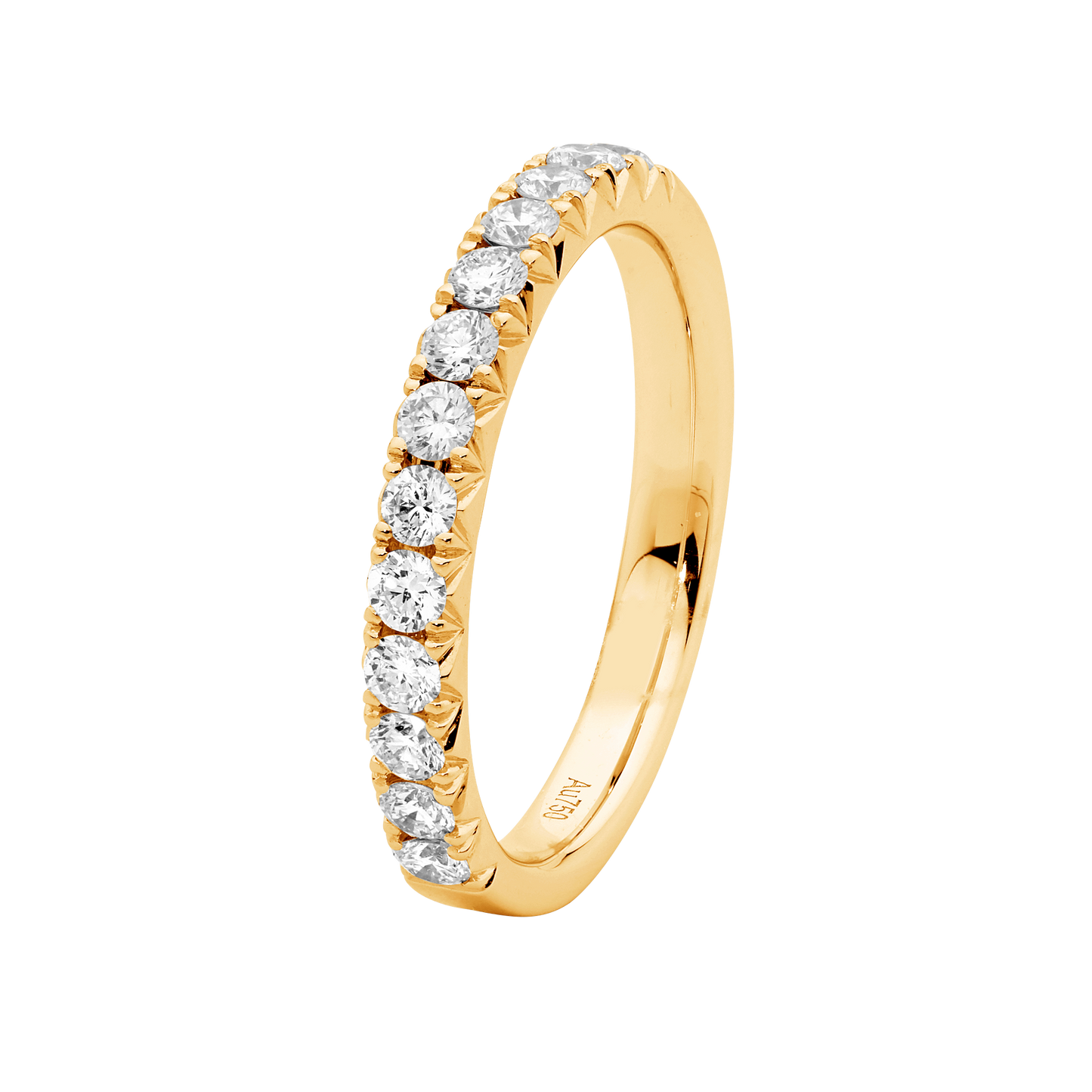 13 Claw Set Diamond Band