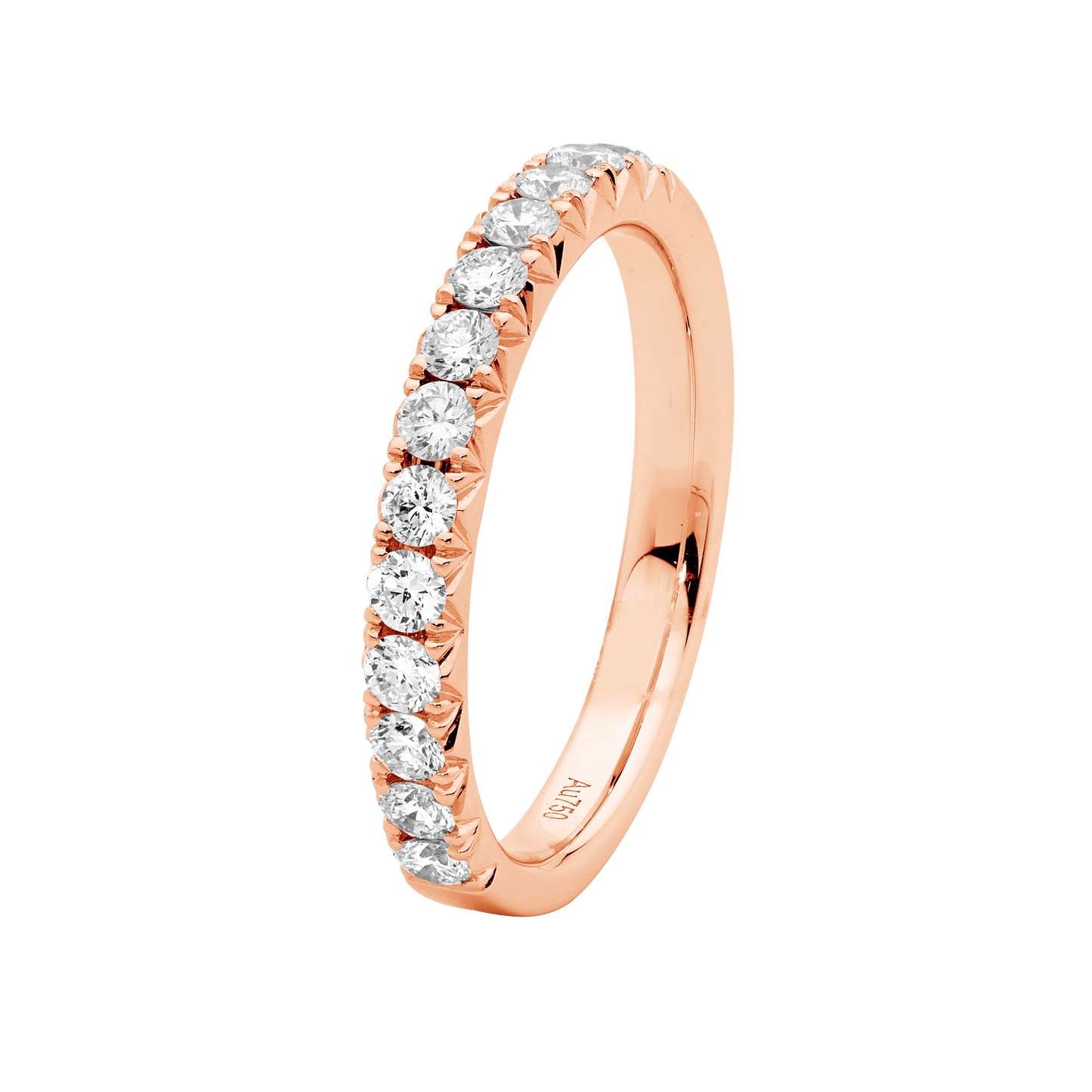 13 Claw Set Diamond Band