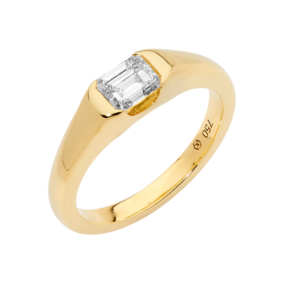 Emerald Cut Signet Ring