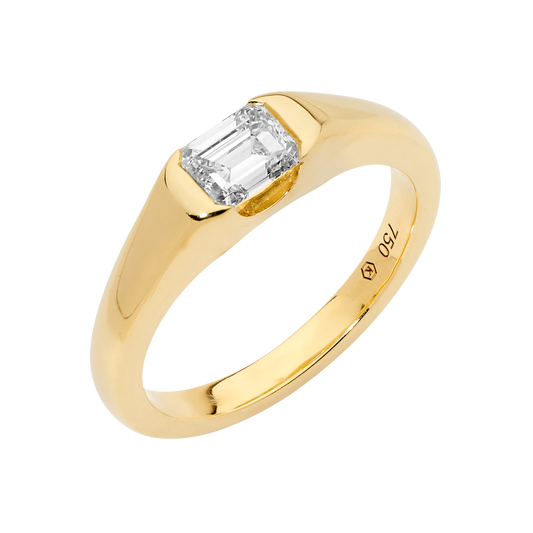 Emerald Cut Signet Ring