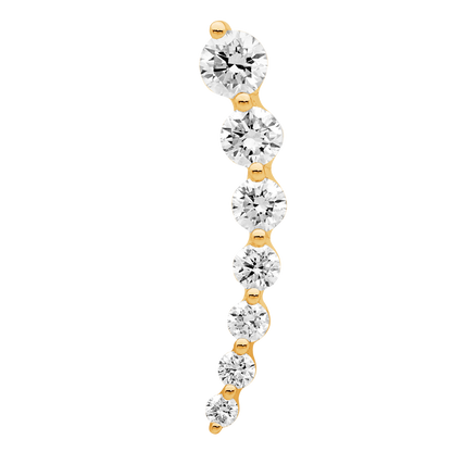 Tension Set Diamond Ear Climber